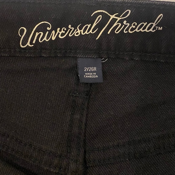 NWT Custom Made Black Jean Shorts “Tom Petty Wouldn’t Do Me Like That” - Picture 3 of 5